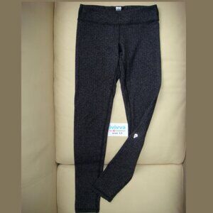 Ivivva Girl by Lululemon 🍋 Herringbone Full Length Leggings grey size 12